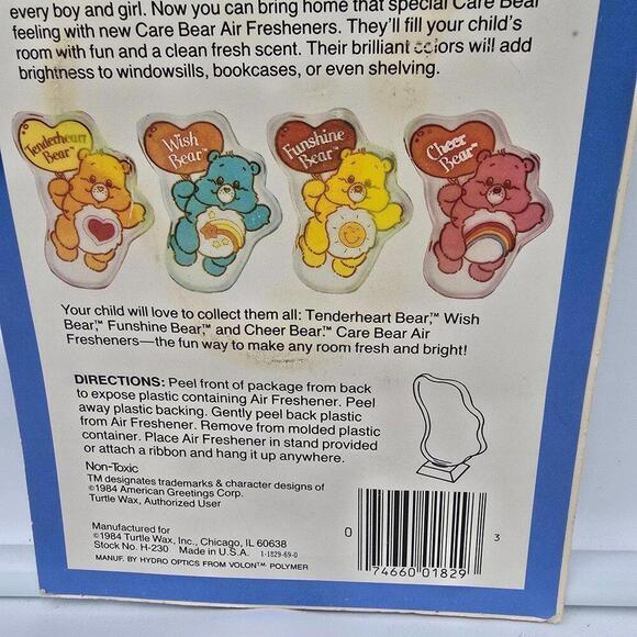 1984 Care Bear Funshine Bear Turtle Wax - Picture 4 of 7